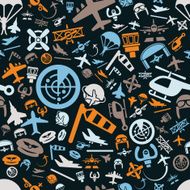 aviation seamless pattern