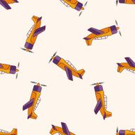 transportation airplane cartoon sticker icon