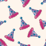 Birthday hat cartoon sticker icon