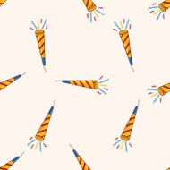 Birthday ribbon cartoon sticker icon N2