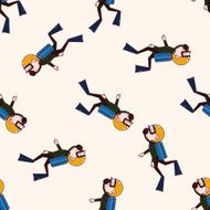 diver cartoon sticker icon N7