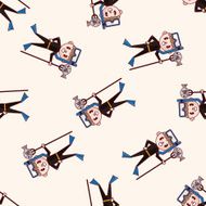 diver cartoon sticker icon N8