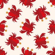 crab cartoon sticker icon