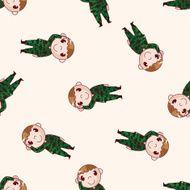 people theme soldier cartoon sticker icon N5