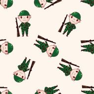people theme soldier cartoon sticker icon N10