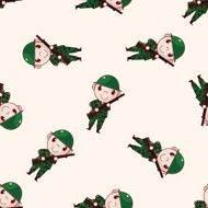people theme soldier cartoon sticker icon N11