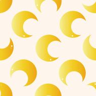 Space moon cartoon sticker icon