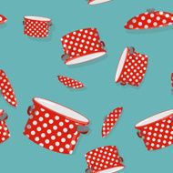 Seamless pattern pot Vector background for kitchen N2