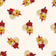 animal cartoon christmas style sticker icon
