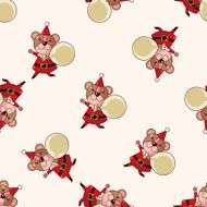 animal cartoon christmas style sticker icon N2