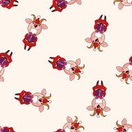 animal cartoon christmas style sticker icon N5