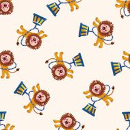 circus animal cartoon sticker icon N4