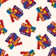 Amusement park facilities cartoon sticker icon N11
