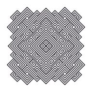 celtic knot pattern card mandala amulet N20