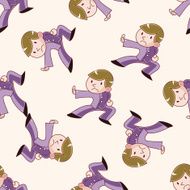 Kung fu cartoon sticker icon N2