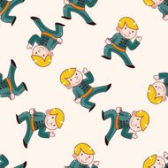 Kung fu cartoon sticker icon N5
