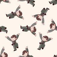 Kung fu cartoon sticker icon N7