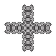celtic knot pattern card mandala amulet N24