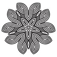 celtic knot pattern card mandala amulet N25