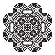 celtic knot pattern card mandala amulet N27