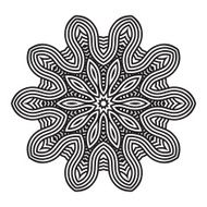 celtic knot pattern card mandala amulet N28