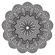 celtic knot pattern card mandala amulet N29