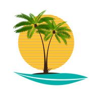 Palm Leaf Vector Illustration N3