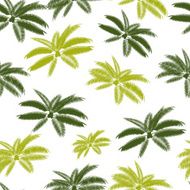 Palm Leaf Seamless Pattern Background Vector Illustration N2