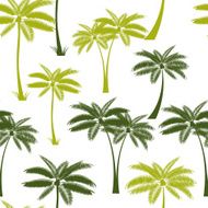 Palm Leaf Seamless Pattern Background Vector Illustration N4