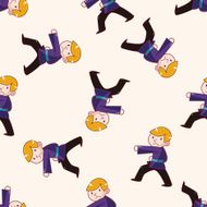 Kung fu cartoon sticker icon N9