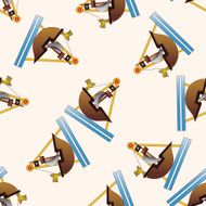 Amusement park facilities cartoon sticker icon N21