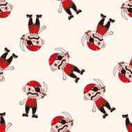 pirate cartoon sticker icon N6