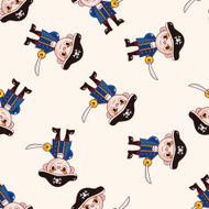 pirate cartoon sticker icon N8