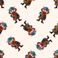 vikings cartoon sticker icon N3
