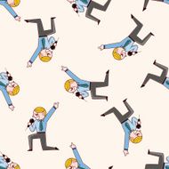 Office workers cartoon sticker icon N4