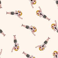 Office workers cartoon sticker icon N8