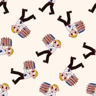 Office worker cartoon sticker icon N2