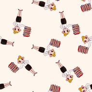 Office worker cartoon sticker icon N6