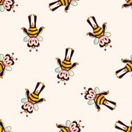 bee cartoon sticker icon N4