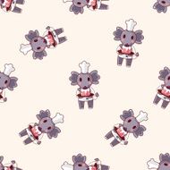 animal chef cartoon sticker icon