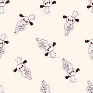 animal chef cartoon sticker icon N6