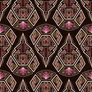 Seamless antique pattern ornament geometric aztec