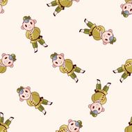 Chinese people cartoon sticker icon N12