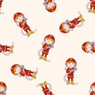 fireman cartoon sticker icon N5