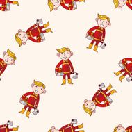 fireman cartoon sticker icon N9