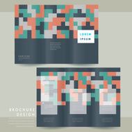 creative geometric tri-fold brochure template