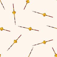 Fishing rods cartoon sticker icon