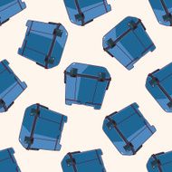 fishing box cartoon sticker icon