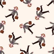 Office workers cartoon sticker icon N10