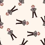 Office workers cartoon sticker icon N17